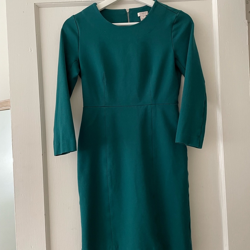 J. Crew size 00 Green Sheath Dress